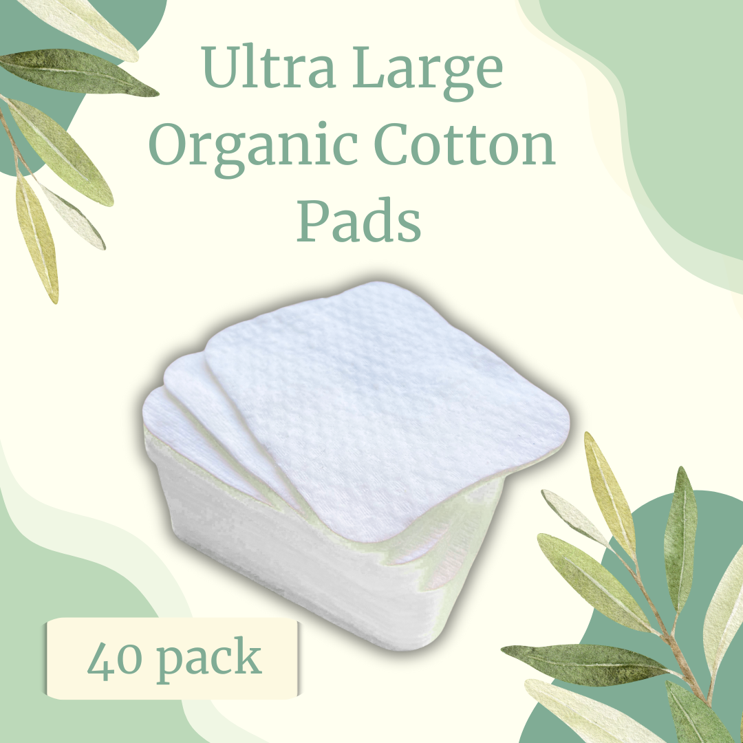 Ultra large organic cotton squares – 40 pack