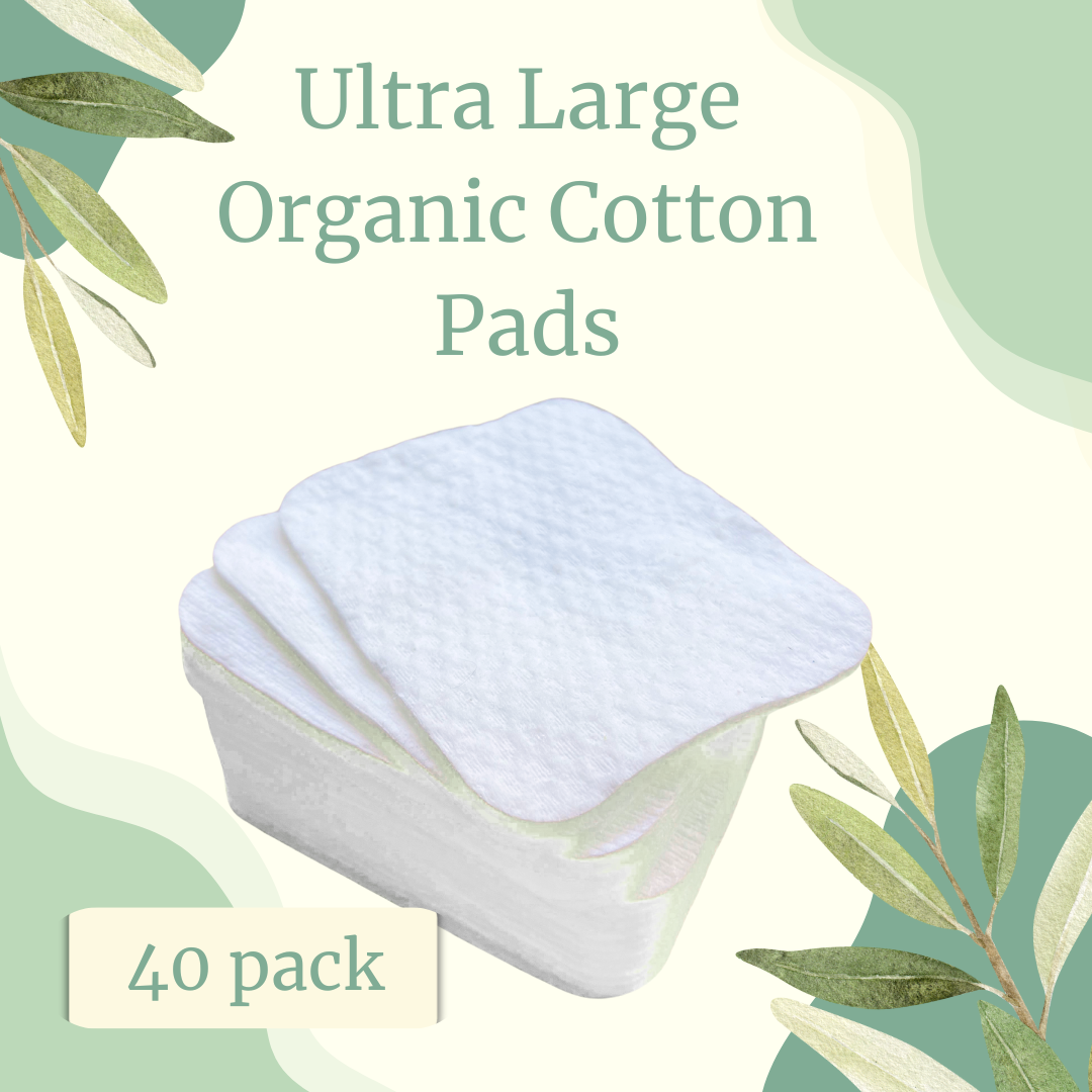 Ultra large organic cotton squares – 40 pack